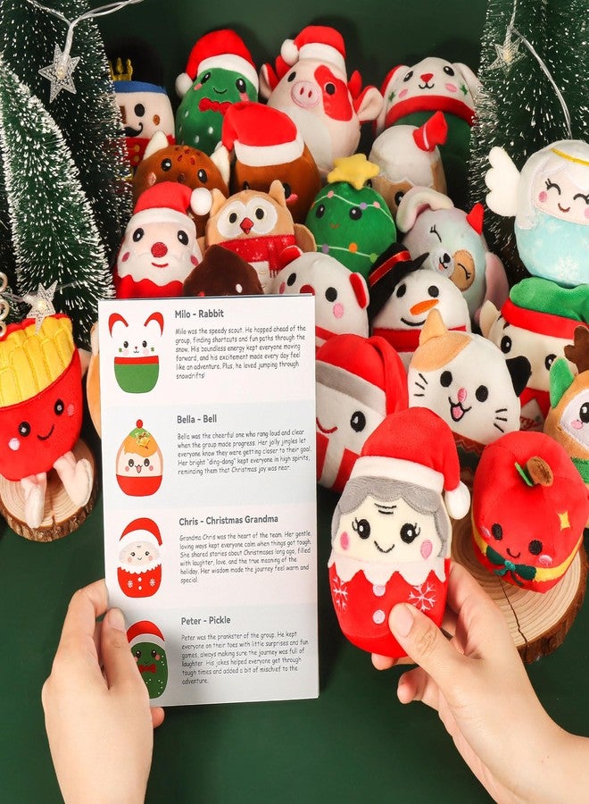TECHTAIL Mini Plush Toys Gift Set - 24 Soft Squishy Collectible Plushies for Kids, Boys, Girls, Teens & Collectors - Cute Stuffed Animals for Christmas, New Year’s, Birthdays & Easter - Image 4